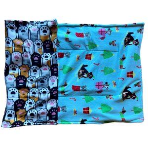 Hand Crafted Guinea pig cage liner fleece fabric 24“ x 47“ Washable Reusable Pet